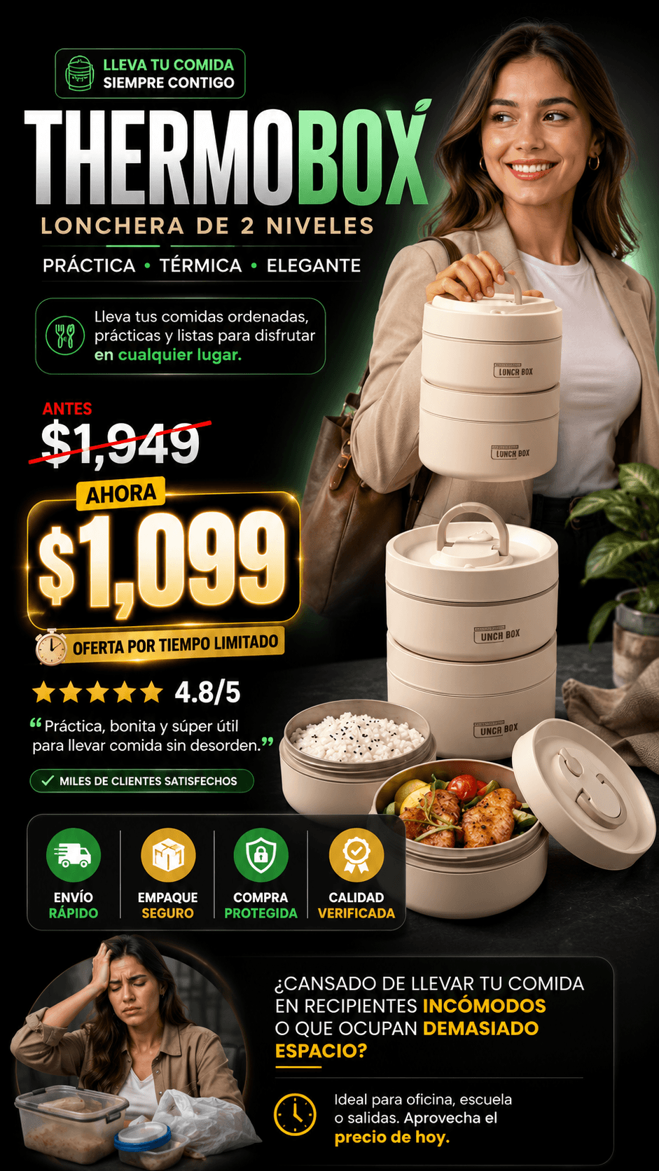 ThermoBox LONCHERA DE 2 NIVELES