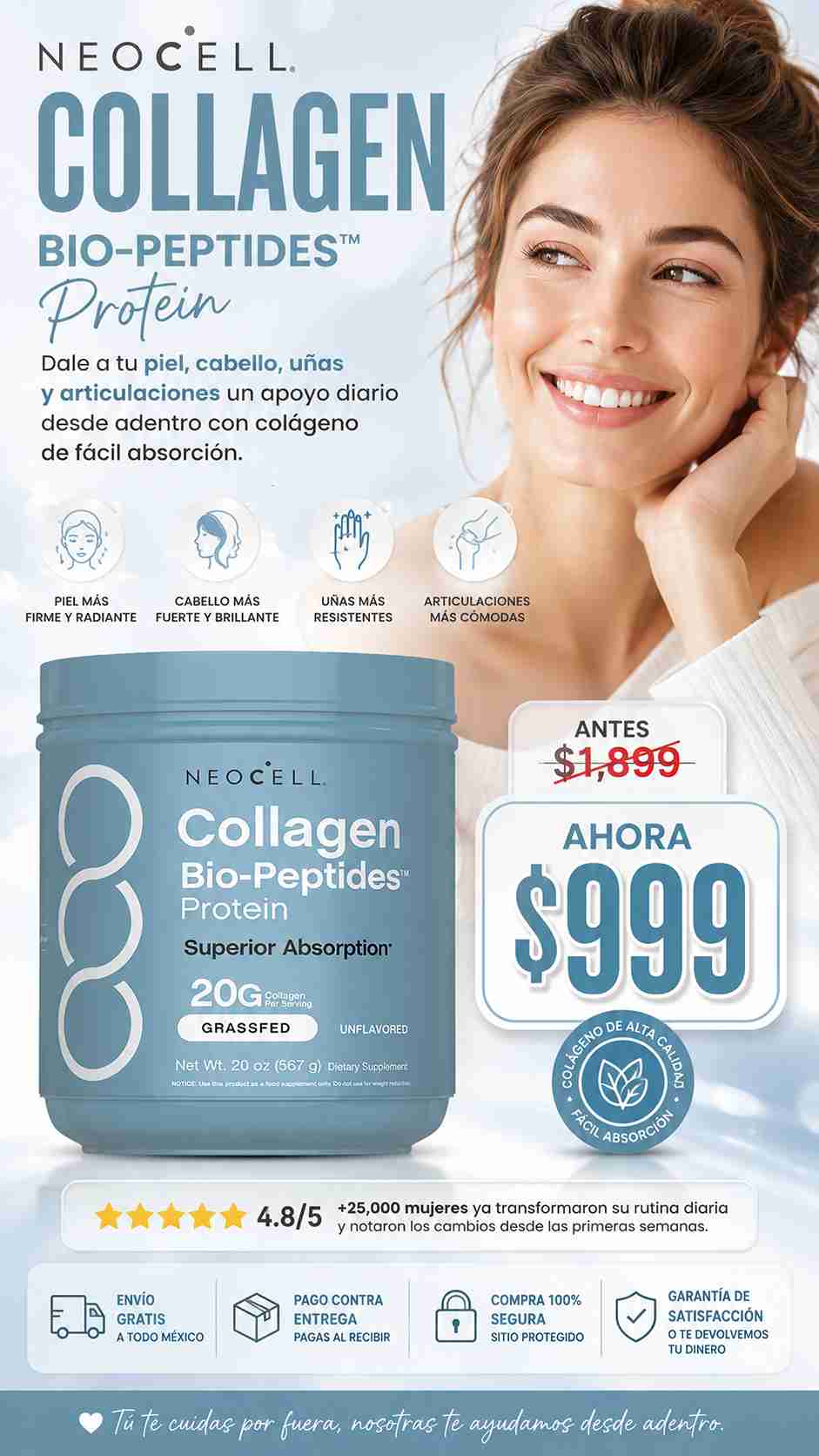 Suplemento NeoCell Colageno 567gramos