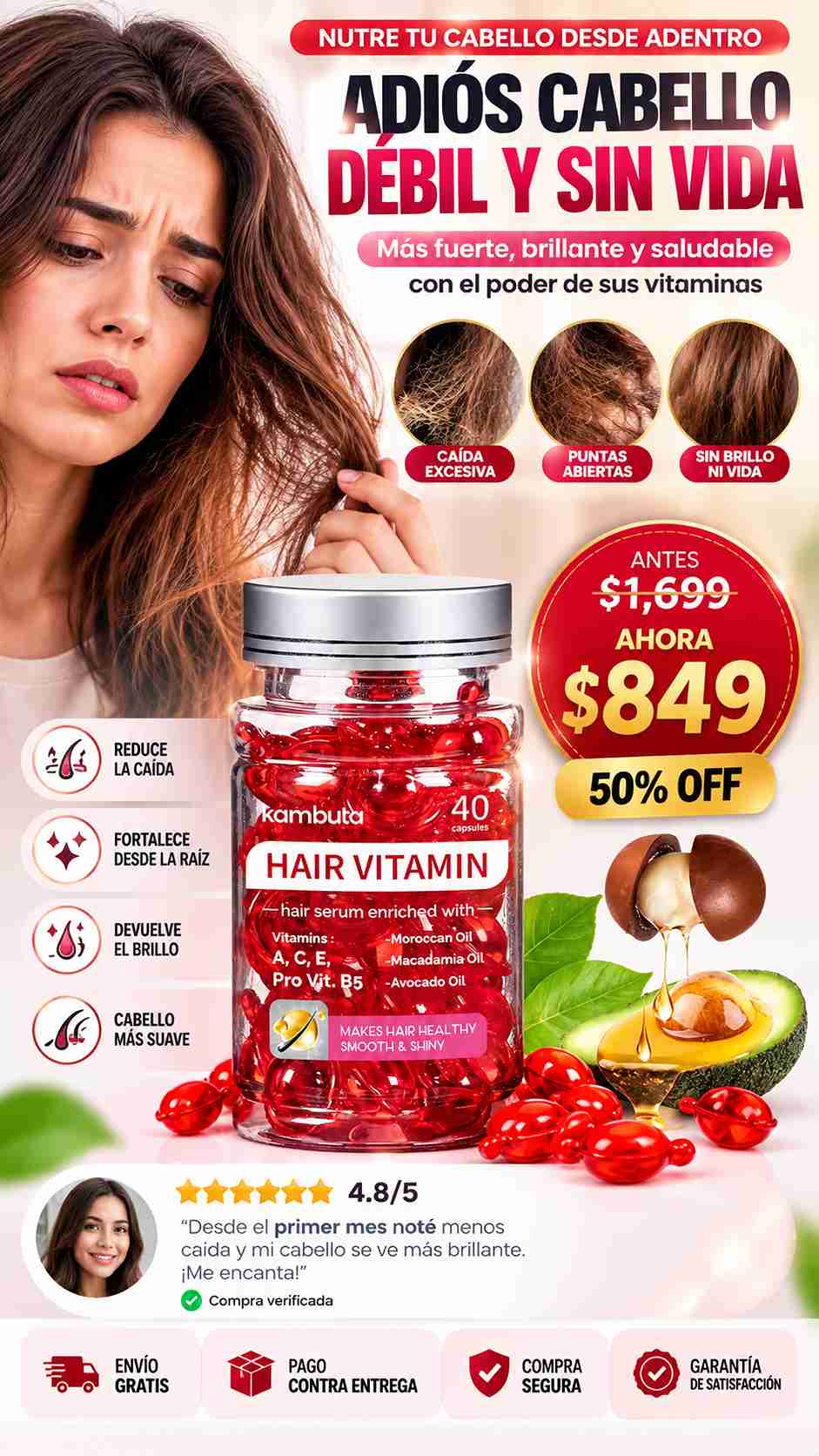 VITAMINAS PARA EL CABELLO 40 CP