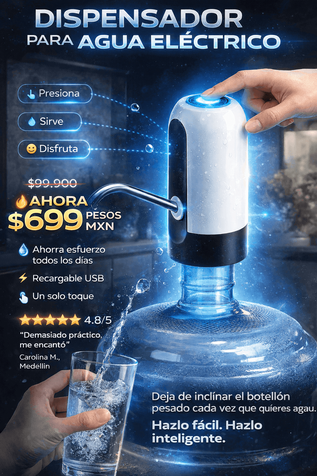 DISPENSADOR DE AGUA ELECTRICO