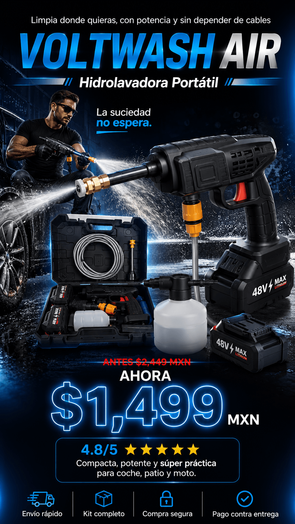 VoltWash Air HIDROLAVADORA PORTATIL