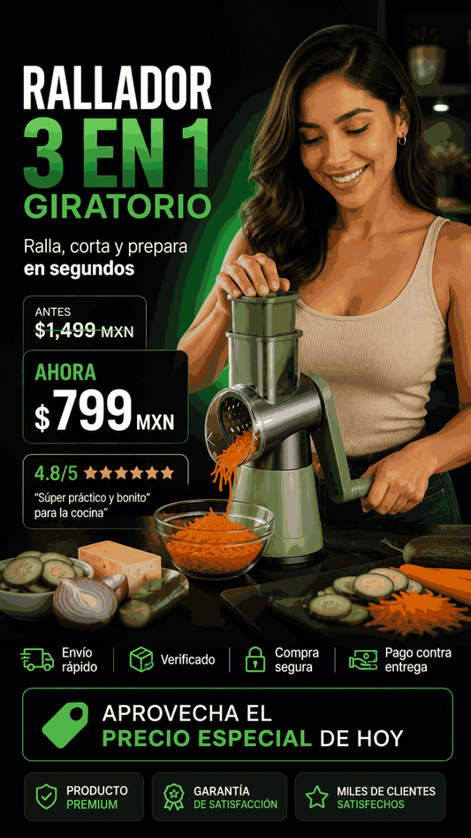 Rallador 3 en 1  Giratorio