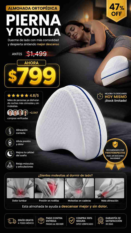 Almohada Ortopedica Pierna Y Rodilla
