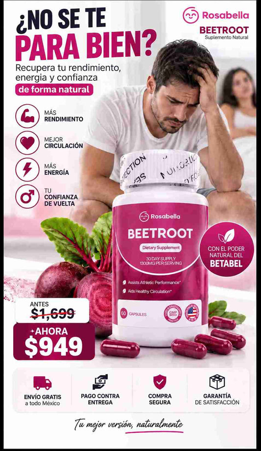 Suplemento Beetroot Remolacha Rosabella