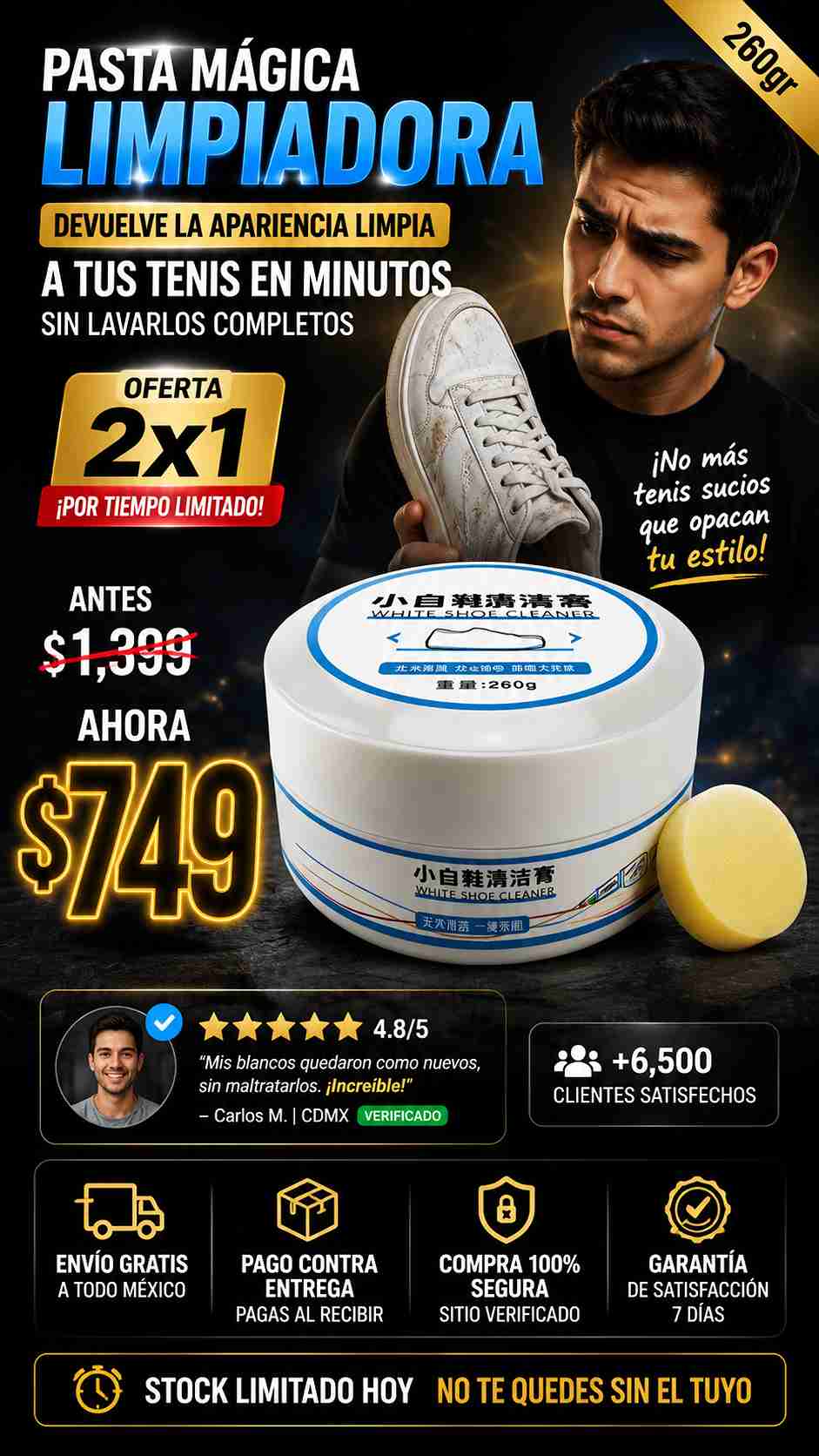 Pasta Limpiadora De Tenis