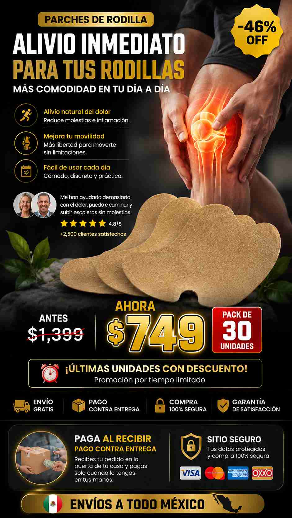 Parches de Rodilla30 piezas