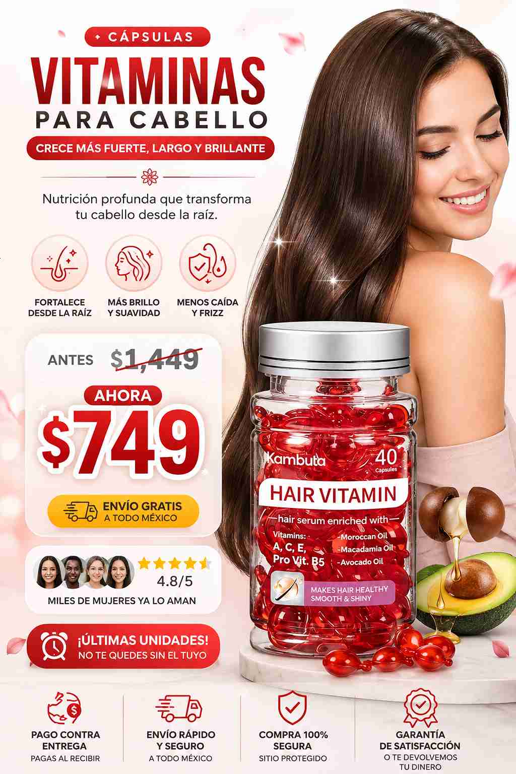 VITAMINAS PARA EL CABELLO 40 CP