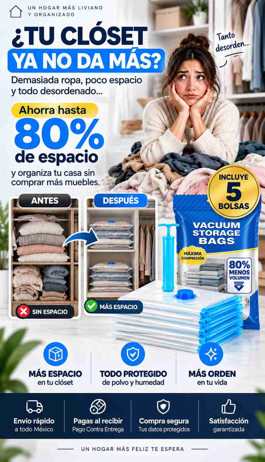 Bolsas al vacio Con bomba almacenamiento