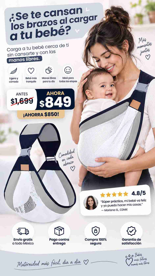 Porta Bebes Cangurera Recien Nacido