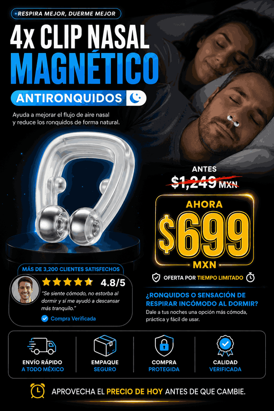 Clips magneticos Antironquidos Nariz
