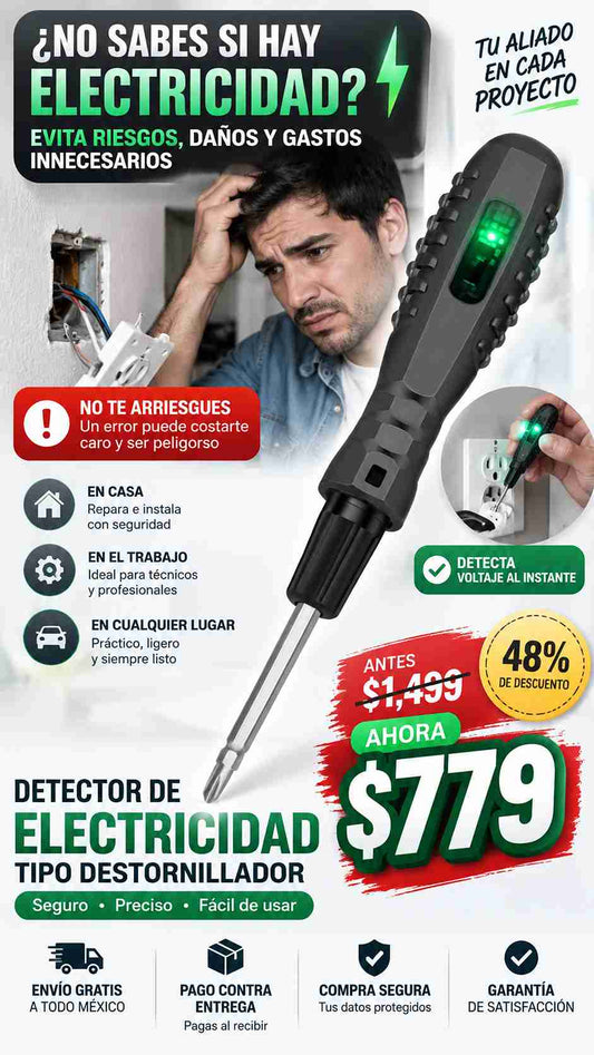 Desarmador Detector Electricidad Magneti