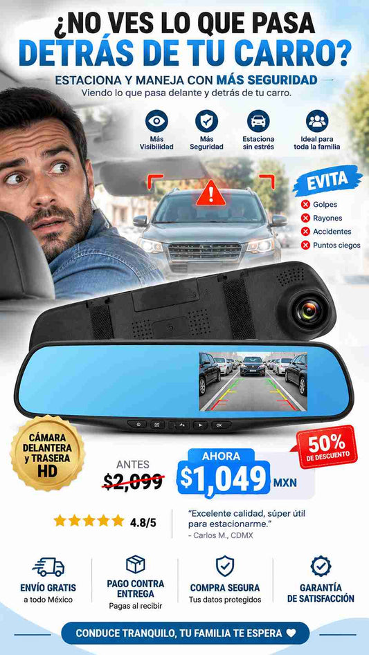 Camara Espejo Retrovisor Y Camara Revers