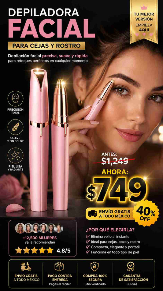 Depiladora Facial Eléctrica