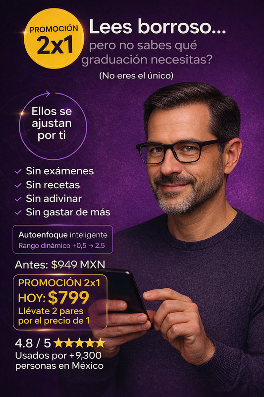 2x1 Lentes One Power Enfoque Automatico