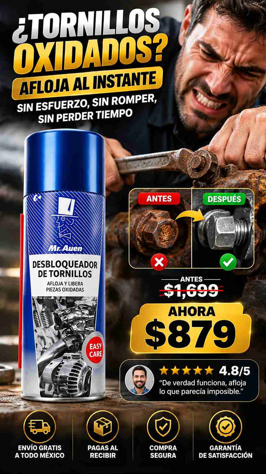Spray Afloja Todo Tornillos quita oxido