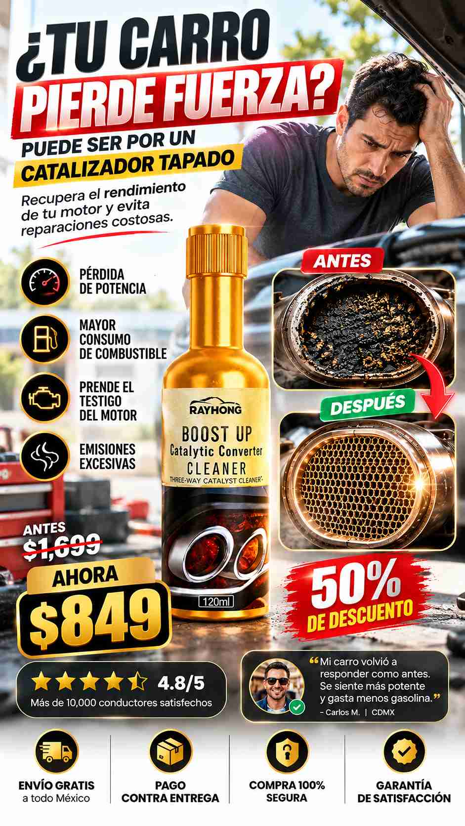 Limpiador de Catalizador 120 ml