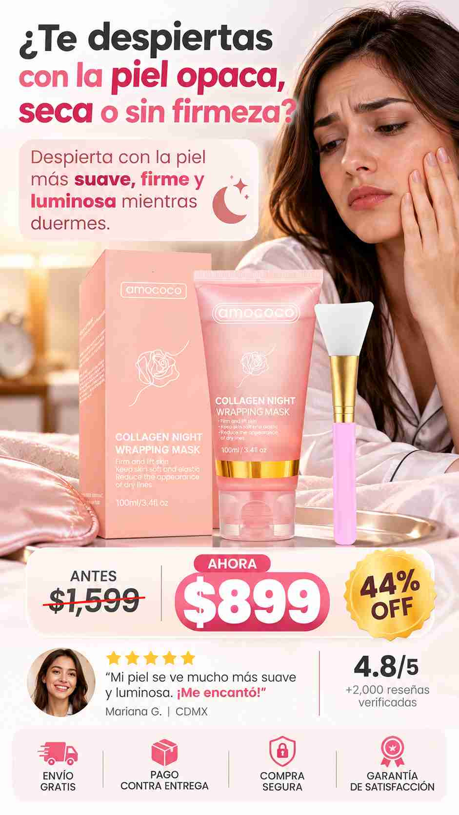 Mascara Mascarilla Para Dormir Amococo