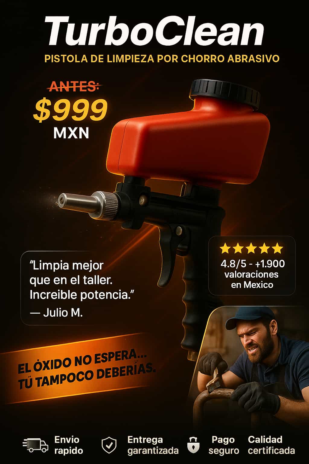 TurboClean PISTOLA PORTATIL DE PINTURA